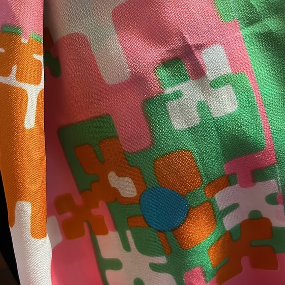 Mod Scarf - Pink, Green, Orange and Blue - Picture 6 of 6